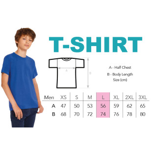 T-Shirt modèle homme L avec logo de l'école - CSEC