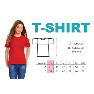 T-Shirt modèle femme XS avec logo de l'école - CSEC